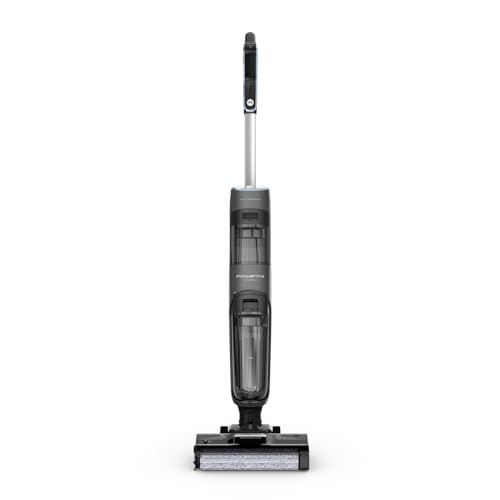 Rowenta X-Clean 4, Lavapavimenti Senza Fili con Auto-Propulsione e Rilevazione Automatica dello Sporco, Doppio Serbatoio e Sistema di Autopulizia, Autonomia 50' per Tutti i Tipi di Pavimenti, GZ5037
