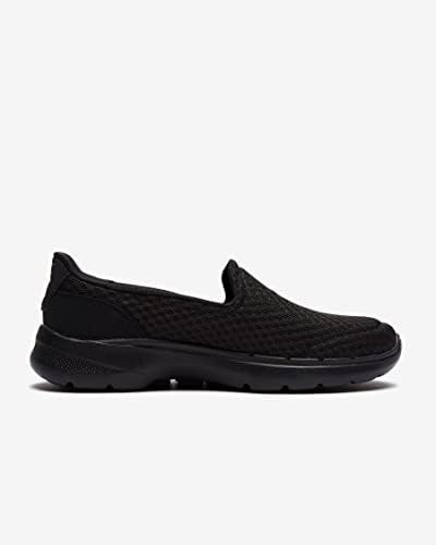 Skechers Women's GO Walk 6-Big Splash Sneaker, Black, 7 Wide | Image 1