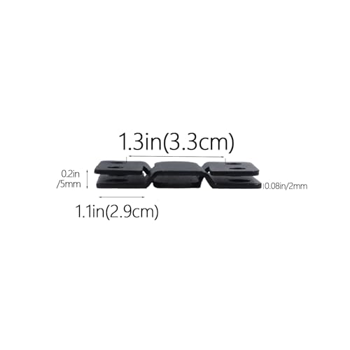 Image of 4 Pairs Stainless Steel Flush Mount Bracket Interlocking Headboard Hardware for Picture Hangers,Interlocking Heavy Duty Photo Frame Hook,Interlock Bracket Furniture Connector (Black)
