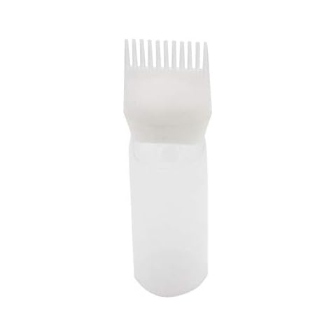 Beito 1pc Hair Dye Bottle Applicator Hair Color Dye Brush Root Comb Applicator Bottle Comb Salon Hair Coloring (White,120ml) Cover