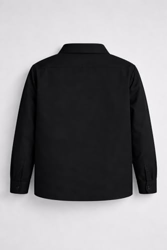 Image of Shirt for Kids | Long Sleeve Club Collar Shirts | Formal and Casual Wear | Stylish Solid Shirt for Boys and Girls | Regular Fit Buttoned and Chest Pocket