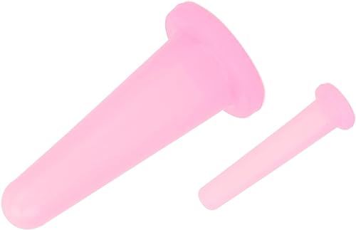 2Pcs Pink Cupping Set,Mini Silicone Face Cupping Set Vacuum Suction Massage Cups Anti Cup Facial Cupping Set for Adults,Body and Face,Anti Wrinkle,Promotes Sleep Health Care Health and Household - Image 7