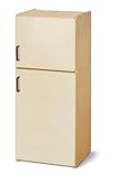 Jonti-Craft Young Time 7084YT Play Kitchen Refrigerator - Kids Wooden Toy Fridge