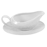 AUTSUPPL Salsera con Asa Blanca para Salsas y Crema Dispensador Multiusos para Cocina Restaurante y Catering Diseño Clásico y Seguro
