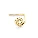 Tiny Spiral Nose Stud Swirl Earring L Shaped Piercing Gold Silver Handmade 22 Gauge