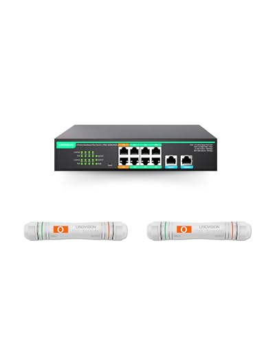 8 Puertos UltraReach PoE Switch y Extensor UltraReach PoE