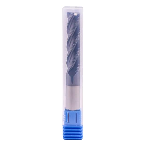 Image of 4 Flute Solid Carbide Long Roughing End Mill(1Pc, 1 /2 inch), ALCrSiN Coated | 35 Helix, 1 /2 inch Cutting Dia, 1 /2 inch Shank Dia, 2 inch LOC, 4 inch OAL, for Milling Alloy Steel, Carbon Steel, Cast Iron