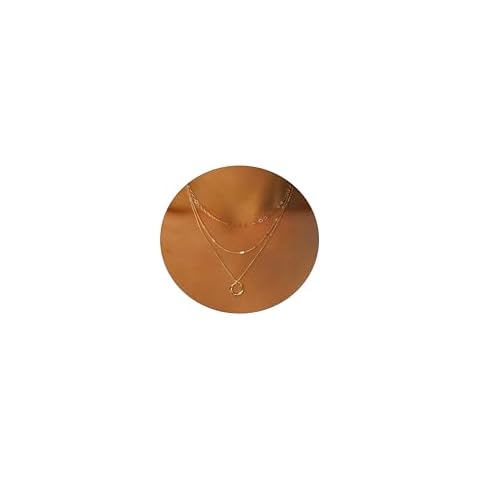 Pancert Layered Gold Choker Necklaces Cover