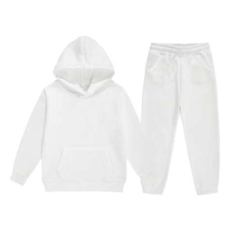 jeecoin Girls Boys Tracksuit Athletic Sweatsuits Pullover Hoodie 2 Pieces Kids Sweatshirt and Jogger Sweatpants Outfits Set