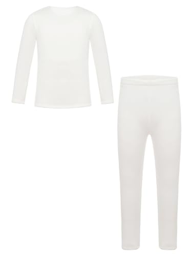 easyforever Kids Girls Long Johns Set Thermal Underwear，long Sleeve Fleece Dance Tops With Leggings Set，moisture-wicking Soft2