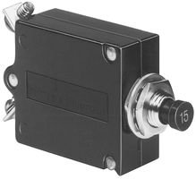 TE Connectivity W23-X1A1G-3 Circuit Breaker; Therm; Push/Pull; Cur-Rtg3A; Panel; 1 Pole; Vol-Rtg 250/50VAC/VDC
