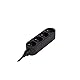 Chacon 48844 4 AC Outlet (S) schwarz Power Extension – Grundlagen (schwarz, schwarz, 16 A)