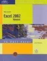 Course Guide: Microsoft Excel 2002-Illustrated Advanced 0619045310 Book Cover