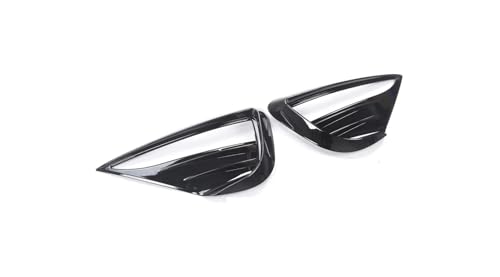 2020-2024年式Tesla Model Y用フロントフォグライトカバートリムアイブロウフレーム装飾アクセサリー(Glossy Black)