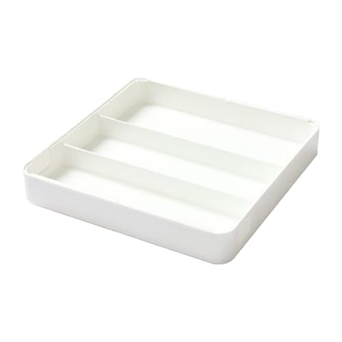 Jlobnyiun Organizador de cajones de cubiertos, soporte expandible para cubiertos, bandeja de cubiertos | para el hogar, apartamento, interior, hogar, restaurante, mostrador de escritorio