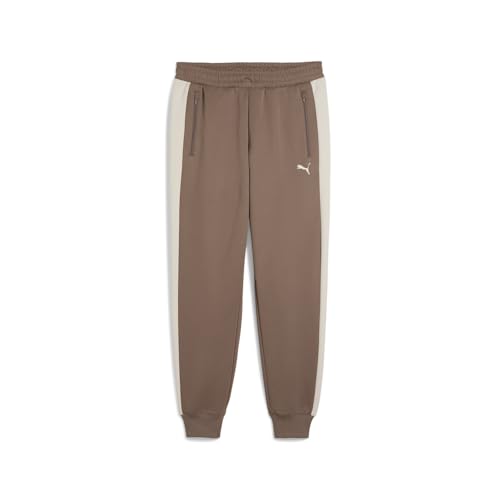 PUMA Mens T7 Always On Medium Rise Pants Casual - Brown - Size S