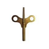 TAURISH American Standard Double End Clock Winding Key - Size 7 & 0000 (3.8mm and 1.8mm) Universal Brass Double End Clock Winding Tool for Mantel, Bracket, and Antique Clocks