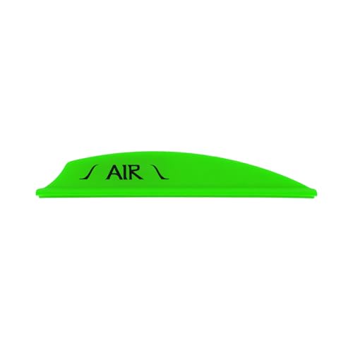 Vanes de tir à l'arc Bohning 2 cm vert fluo à haute stabilisation aérodynamique en pack de 36