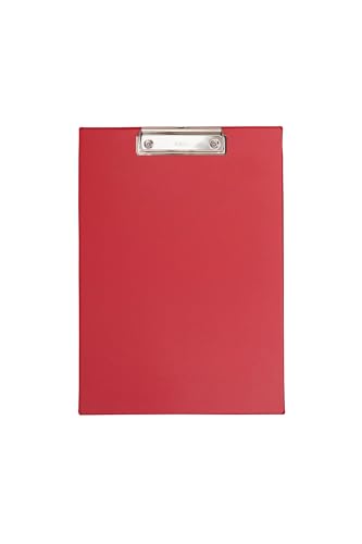 Lavagna per gesso con copertina in alluminio, alta A4 rot
