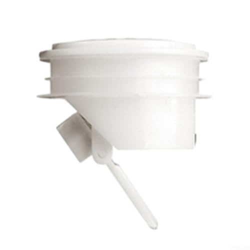 Bulevisiter Cubierta de drenaje de suelo de baño y cubierta de drenaje higiénica, evita el olor y la mosca, fácil de instalar y adecuada, adecuada para cocina, baño, blanco (mediano)