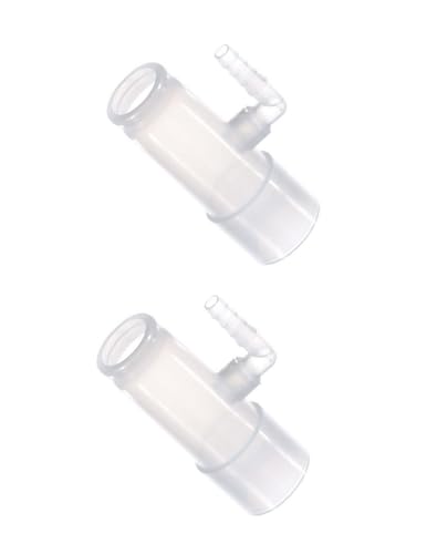 2-Pack LifeSource Oxygen Enrichment Adapter, Oxygen Connector. CPAP Tube Adapter.
