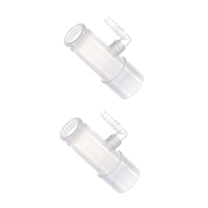 2-Pack LifeSource Oxygen Enrichment Adapter, Oxygen Connector. CPAP Tube Adapter.