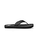 Reef Smoothy Mens Beach Flip Flop, Soft Woven Strap Made From 100% Recycled PET, Black, 13