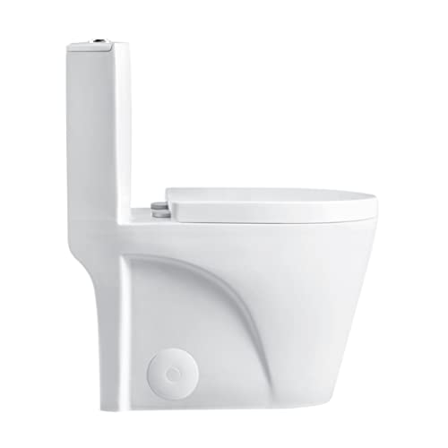 Fine Fixtures DualFlush Elongated OnePiece Toilet with High
