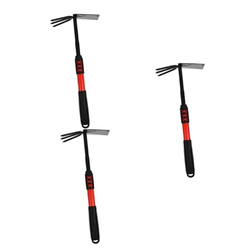 SUPVOX 3pièces De Jardin à Double Tête Acier Outil De Creusage Pratique pour Légumes Et Extérieurs Outil De Jardinage Multifonctionnel avec Acier