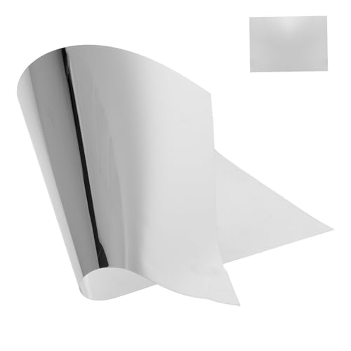 Mobestech Espejo Adhesivo Flexible de Resina PC Lámina Reflectante para Manualidades DIY Decoración Hogar y Espejos Infantiles Alta Claridad y Diseño Curvable