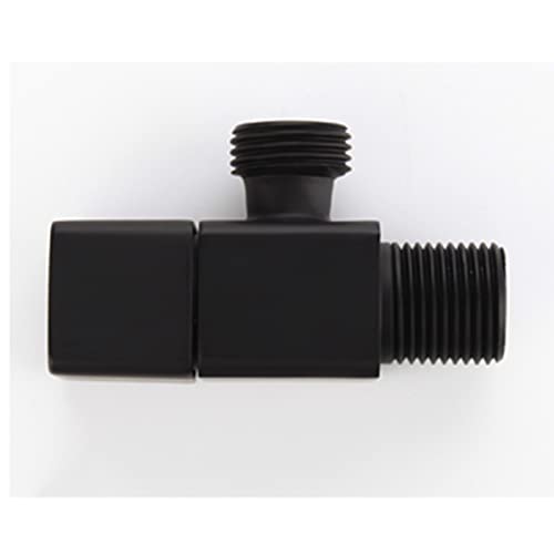 Vanne d'eau d'angle murale noire pour rénovation cuisine moderne