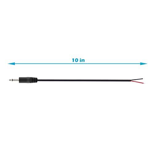 Fancasee 10-Pack 3.5mm Jack conector macho a cable desprotegido miniatura 4