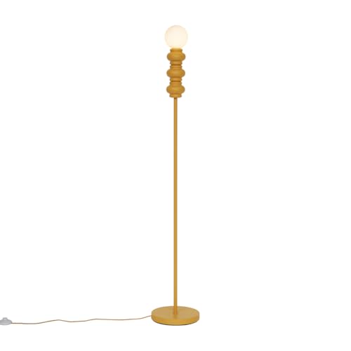Qazqa fedde - Lampadaire - 1 lumière - H 150 cm - Jaune - Rétro...