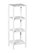 Regał 4 półki MDF biały lakierowany 37x33x110 cm