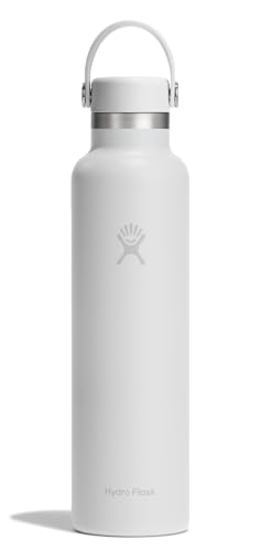 Image of Hydro Flask Water Bottle - Insulated Stainless Steel - Non Spill, Leakproof in 24 Oz Tonal White