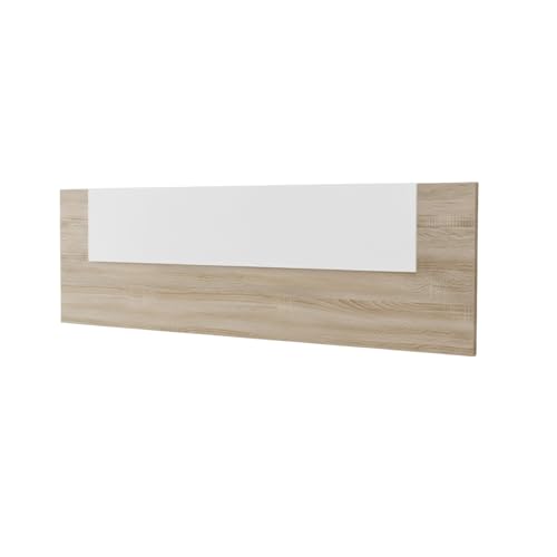amuéblate Online   Cabecero de Matrimonio Nico de 160 x 45 cm | Práctico y Elegante | Fácil de Montar, Color Cambria Blanco (para Cama Desde 150 y 160)