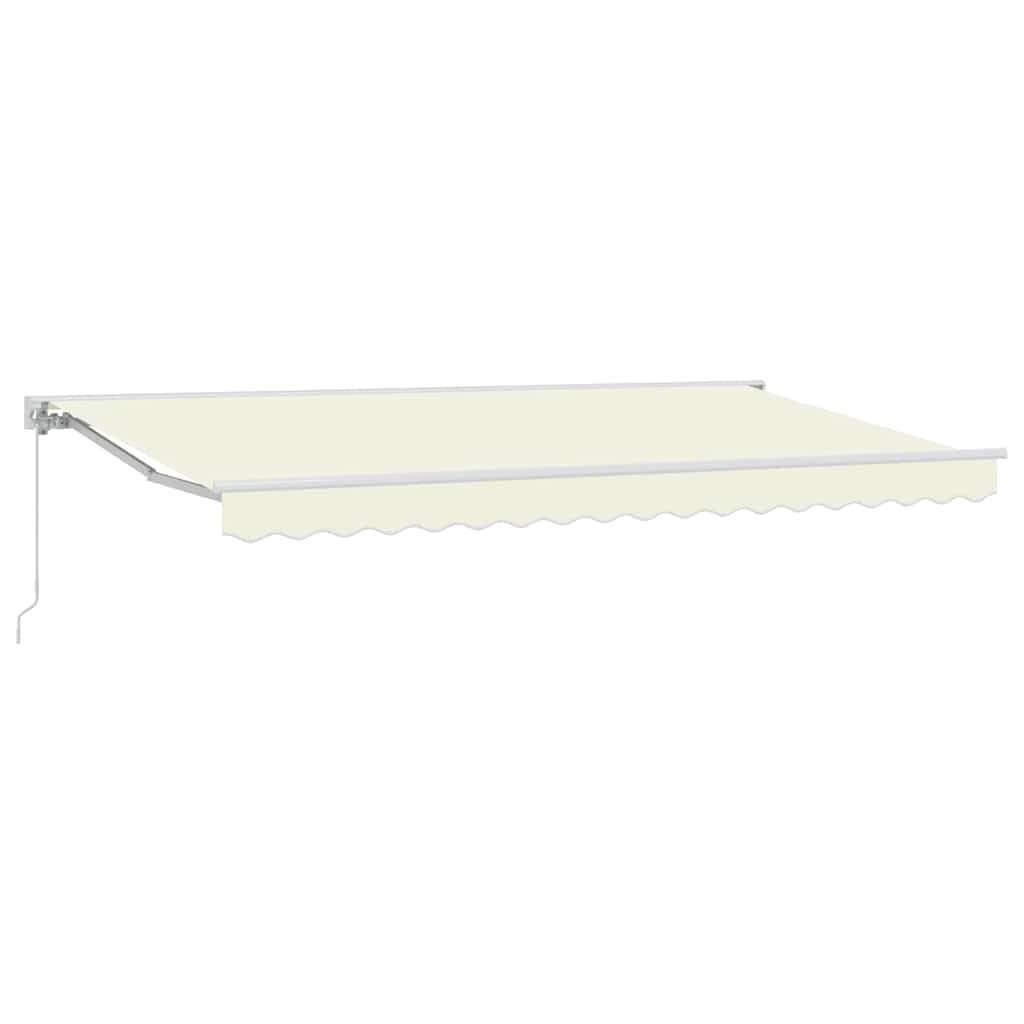 Auvent à bras articulés haut de gamme 400x200 cm crème résistant