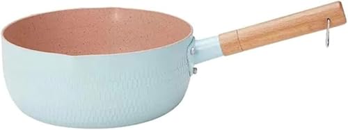 AOBOPOアルミニウム製雪平鍋 マーブルコーティング焦げ付きにくく 片手鍋・一人鍋に最適 ミルクパン・牛乳鍋・スープポット兼用 オール熱源対応(IH・ガス火) シンプルおしゃれ 洗いやすい 揚げ物・煮物