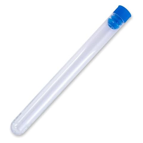 Extend Lab 20ml Plastic Test Tubes - Ideal for Various Uses like Scientific Experiments, Birthday Party Favors, Plant Propagation, Storage Solutions & More - Clear Tubes With Secure Caps - 20ml, 10pcs Cover