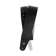 Classic black leather design Made from high-quality black leather Provides maximum comfort for standing situations Adjustable from 44.5" to 53" long A great gift idea for any guitar player