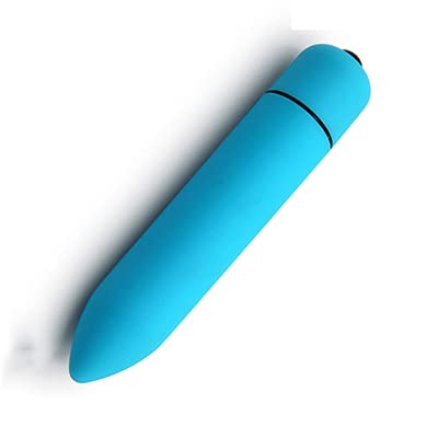 Personal Bullet Tool Small Travel Size Powerful Mini Stick Strong Shock Bullet Rod Soft Silicone Toys for Women Pleasure, Handheld Play Electric Quiet 10 Modes Waterproof Bullet Rod (Blue)
