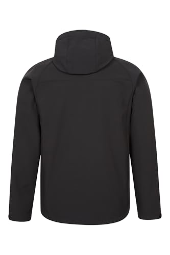 Mountain Warehouse Exodus Mens Softshell Jacket - Breathable & Water Resistant Rain Coat with Adjustable Fit & Side Pockets - For Spring Summer, Walking, Hiking & Travel - Image 5
