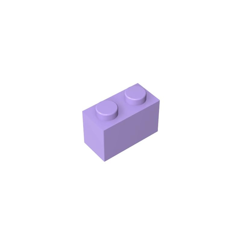 3004 Basic Bricks Brick 1x2 50 Pieces GDS-532 Compatible with Lego Building Blocks Color:Lavender