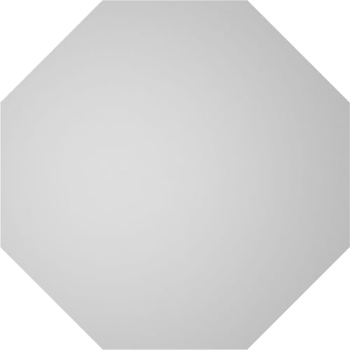 24"W x 24"H Octagonal Surface Mount Signature Urethane Gable Vent: Non-Functional, w/ 2"W x 1-1/2"P Brickmould Frame, Primed Tan by Signature Urethane - Used condition - Image 4