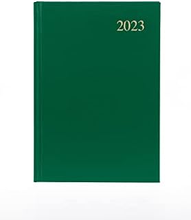Collins Essential A5 Day to Page 2023 Diary - Green