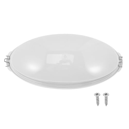 jojofuny Sauna Explosion-Proof Ceiling Lamp Shade Anti-Fog Vapor Proof Flush Mount Light Cover 8.07 X 3.94 Inches for Steam Room Lighting