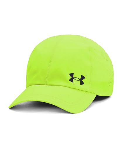 Under Armour Hommes Iso-Chill Launch Adj Cap Vêtements De Course Casquette High Viy Yellow 731/Black 001 - Jaunes Fluo OSFM