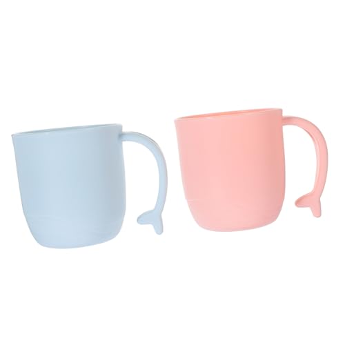 VALICLUD 2Piezas Tazas de Infantiles Vaso de Cepillo de Enjuague Bucal y Funcional Uso Diario