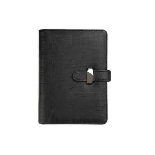 詰め替え可能なレザーバインダーカバーハードカバージャーナル6リング160罫線ページノートブック男性&女性用ヴィンテージレザージャーナル詰め替え可能なノートブック