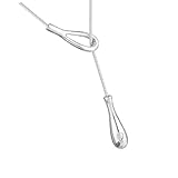 Itkcozcg Collar de cadena versátil con cierre deslizante, accesorio de aleación resistente, adecuado para pieles sensibles, collar de capa ajustable, talla única, como se describe